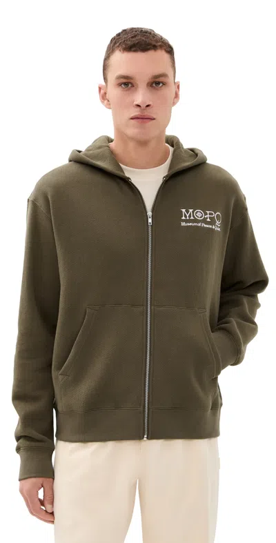 Museum Of Peace And Quiet Southwest Zip Up Hoodie Brown In Green