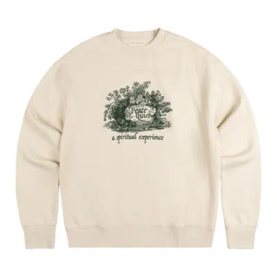 Pre-owned Museum Of Peace And Quiet Museum Of Peace & Quiet Spiritual Experience Crewneck 'bone' | White | Men's Size Xs