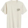 Museum Of Peace And Quiet Museum Of Peace & Quiet Stamp Cotton T-shirt In Bone