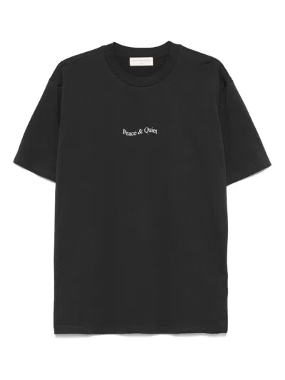 Museum Of Peace And Quiet T-shirt Wordmark In Black