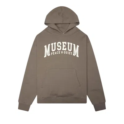 Pre-owned Museum Of Peace And Quiet Museum Of Peace & Quiet Umpq Hoodie 'sepia' | Green | Men's Size Xl