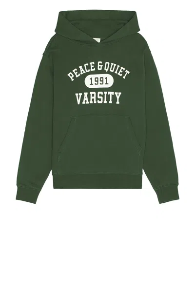 Museum Of Peace And Quiet Varsity Hoodie In Green