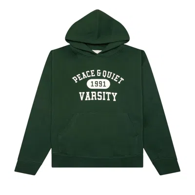 Pre-owned Museum Of Peace And Quiet Museum Of Peace & Quiet Varsity Hoodie 'forest' | Green | Men's Size S
