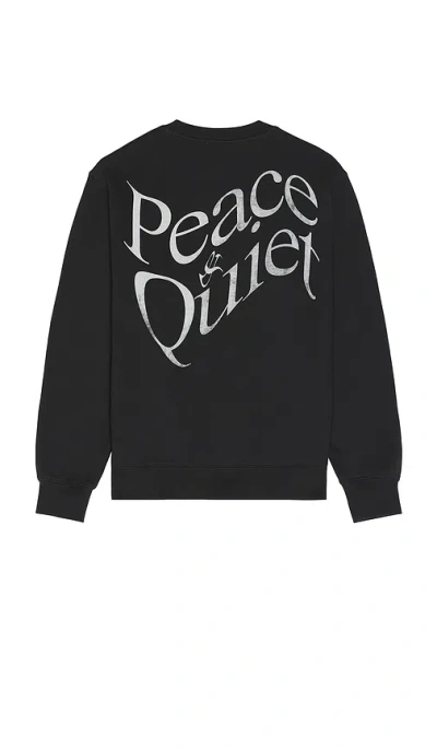 Museum Of Peace And Quiet Warped Crewneck In Black