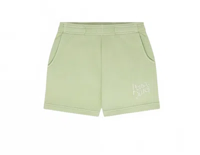 Museum Of Peace And Quiet Women's Warped Sweatshorts In Matcha In Green