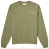 Museum Of Peace And Quiet Women's Wordmark Crewneck Sweatshirt In Olive In Green