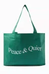 Museum Of Peace And Quiet Women's Wordmark Tote In Forest In Green