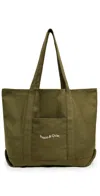 Museum Of Peace And Quiet Wordmark Boat Tote Brown In Brown