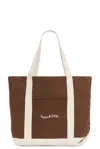 Museum Of Peace And Quiet Wordmark Boat Tote In Brown