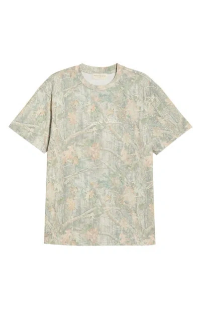 Museum Of Peace And Quiet Museum Of Peace & Quiet Wordmark Camo Cotton Graphic T-shirt In Multi