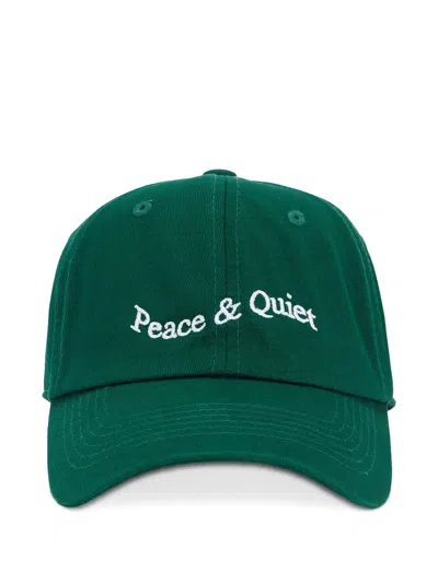 Museum Of Peace And Quiet Wordmark Cap In 绿色