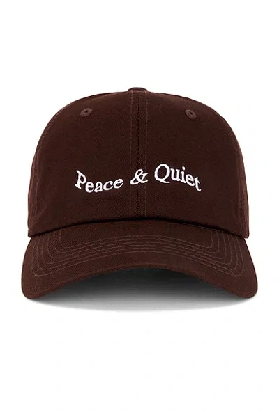 Museum Of Peace And Quiet Wordmark Dad Hat In Clay