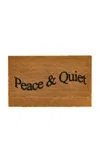 Museum Of Peace And Quiet Wordmark Door Mat In Brown