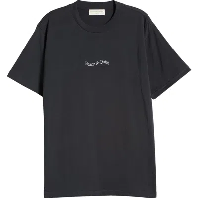 Museum Of Peace And Quiet Wordmark T-shirt In Black
