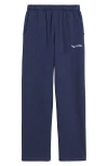 Museum Of Peace And Quiet Museum Of Peace & Quiet Wordmark Pigment Dyed Sweatpants In Navy