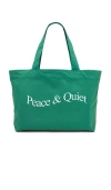 Museum Of Peace And Quiet Tasche Wordmark In Green