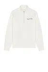Museum Of Peace And Quiet Wordmark Quarter Zip Up Sweater In White