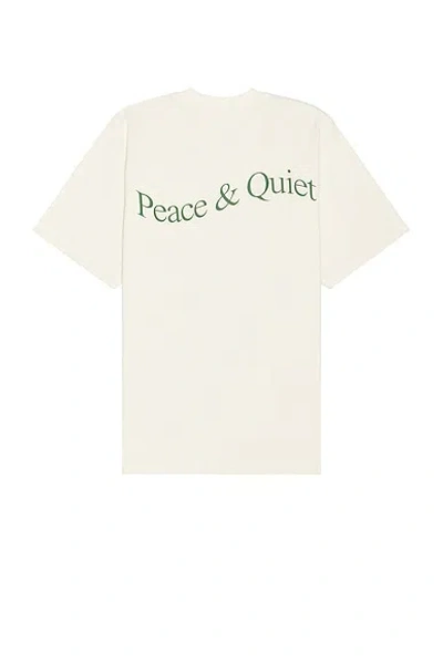 Museum Of Peace And Quiet Wordmark T-shirt In Bone