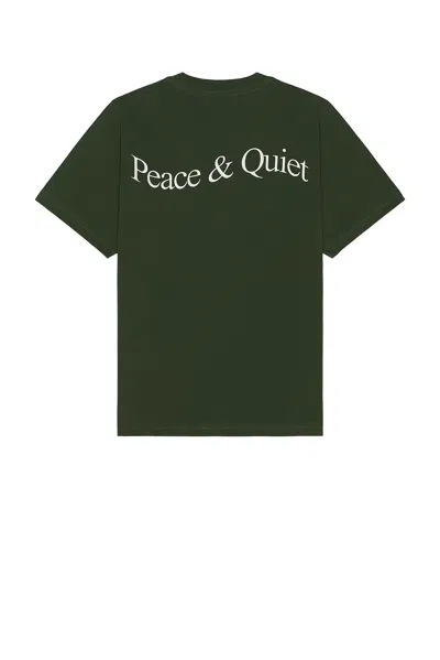 Museum Of Peace And Quiet Wordmark T-shirt In Forest