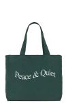 MUSEUM OF PEACE AND QUIET WORDMARK TOTE BAG