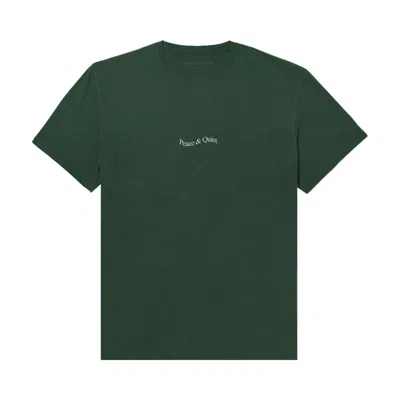 Pre-owned Museum Of Peace And Quiet Museum Of Peace & Quiet Wordmark T-shirt 'forest' | Green | Men's Size L