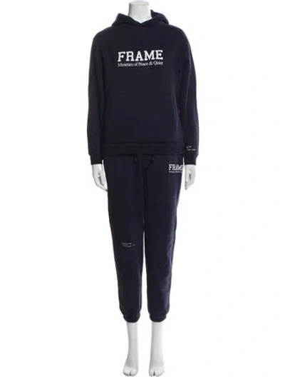 Pre-owned Museum Of Peace & Quiet X Frame Graphic Print Pant Set In Blue