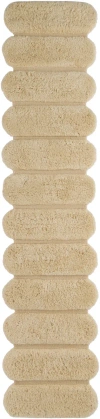 Mush Studios Beige 'the Ribbed Runner' Rug In Ecru