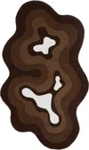 Mush Studios Brown Bur Rug In Brown