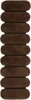 Mush Studios Brown Ribbed Runner Rug In Brown