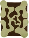 Mush Studios Green & Brown Large Oops Rug In Prairie