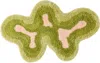 Mush Studios Green Rumpy Bath Mat In Radish
