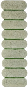 Mush Studios Green 'the Ribbed Runner' Rug In Mantis
