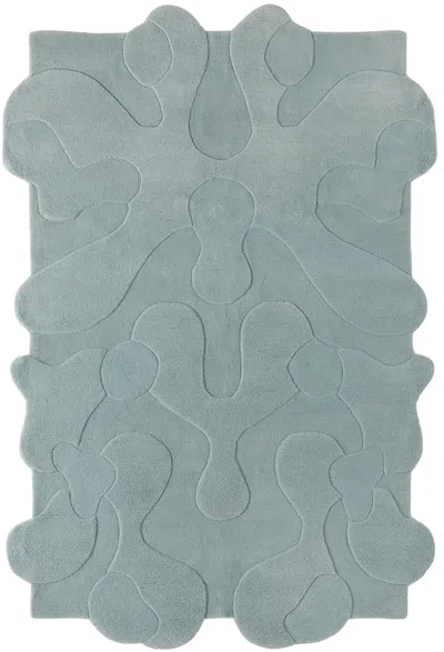 Mush Studios Ssense Exclusive Blue Large Blot Rug