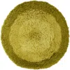 Mush Studios Ssense Exclusive Green Dandi Shag Rug In Moss