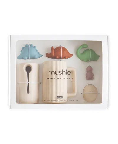 Mushie Dino Bath Essentials Kit - Ages 10 Months+ In Multi