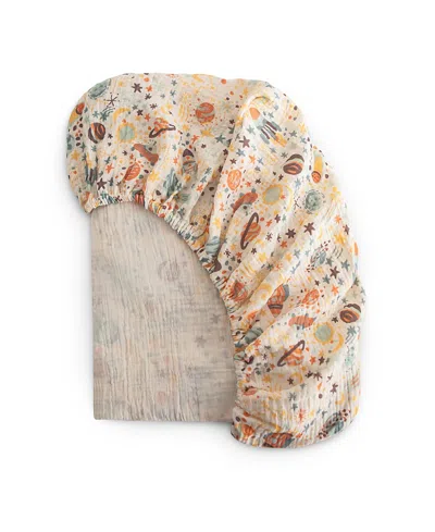 Mushie Extra Soft Muslin Crib Sheet In Multi
