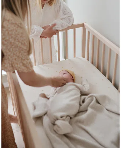 Mushie Extra Soft Muslin Crib Sheet In Neutral