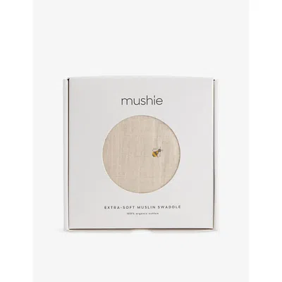 Mushie + Frigg Babies' Square-shape Five-piece Cotton Muslin Cloth Set B In Yellow
