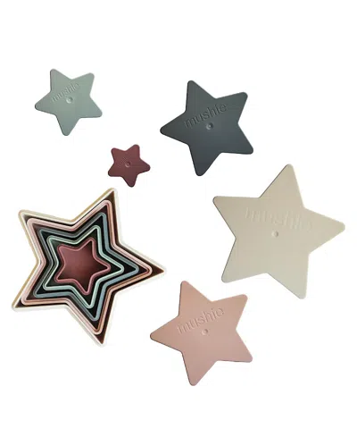 Mushie Nesting Stars Toy Months+ - Ages 0-24 Months In Multi