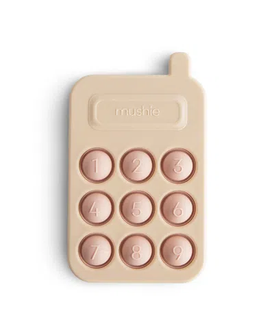 Mushie Phone Press Toy Months+ - Ages 0-24 Months In Pink