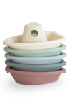 Mushie Set Of 5 Bath Boats In Original