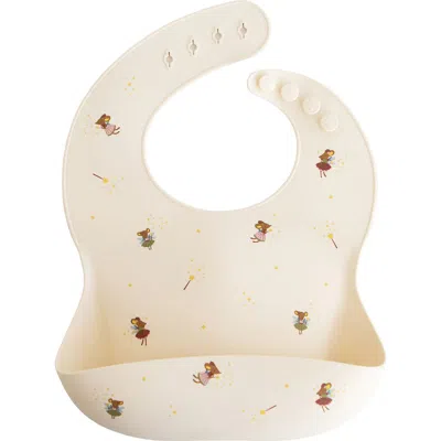 Mushie Kids'  Silicone Bib In Neutral
