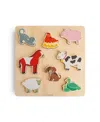 Mushie Wooden Farm Puzzle - Ages 2-4