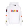 Mushroom Men's Sublimatic Patch Hoodie White In White