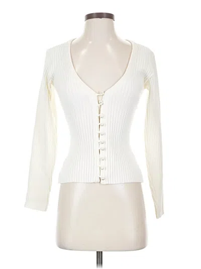 Pre-owned Musier Paris Cardigan Sweater In White