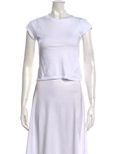 Pre-owned Musier Paris Crew Neck Short Sleeve T-shirt In White