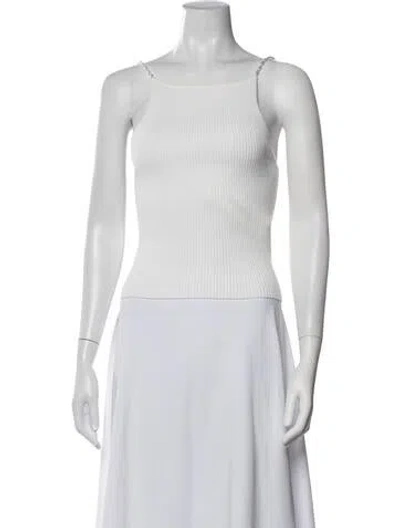 Pre-owned Musier Paris Crew Neck Sleeveless Top In Neutrals