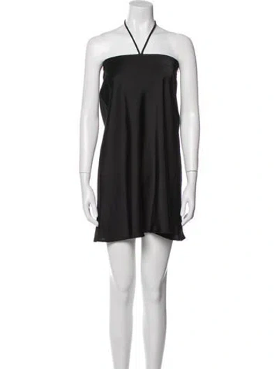 Pre-owned Musier Paris Halterneck Knee-length Dress In Multi