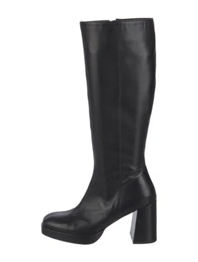 Pre-owned Musier Paris Leather Boots In Black