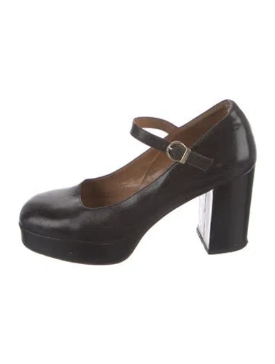Pre-owned Musier Paris Leather Pumps In Black